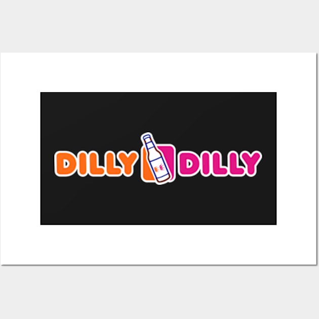 Dilly Dilly Dunkin wide Wall Art by pjsignman